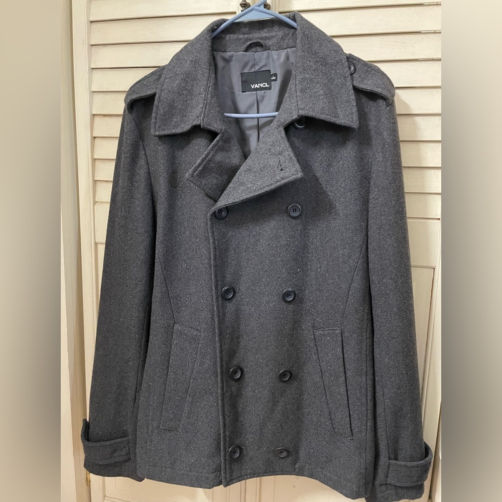 Vancl men’s vintage wool coat ( size:L175/96A)